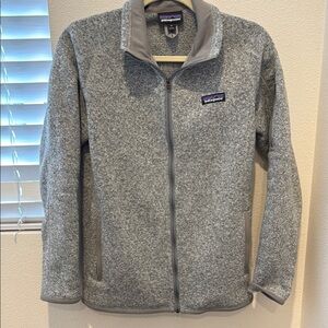 Patagonia Heather Gray Zip-Up Jacket